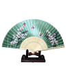  Fan - Butterflies with flowers [M5] - Green [Light]