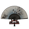  Fan - Butterflies with flowers [M17] - Blue