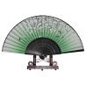  Fan - Butterflies with flowers [M19] - Green