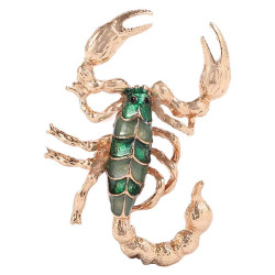  Brooch - Green Scorpion...