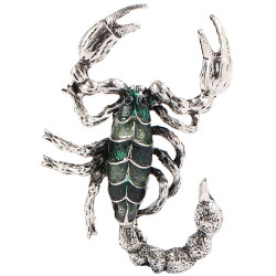  Brooch - Green Scorpion...
