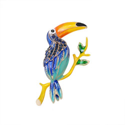  Brooch - Toucan - Blue -...