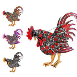  Brooch - Rooster -...