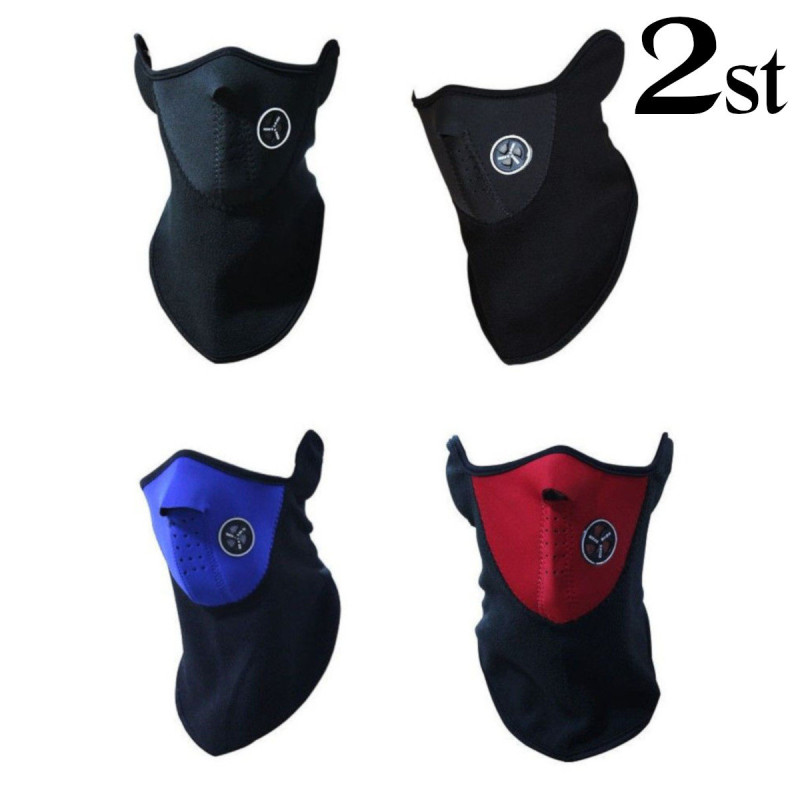  Double pack - Cycling mask - Ski mask - Face mask - Motorcycle mask - Multiple color choices