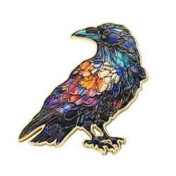 Brooch - Pin - Crow - Raven...