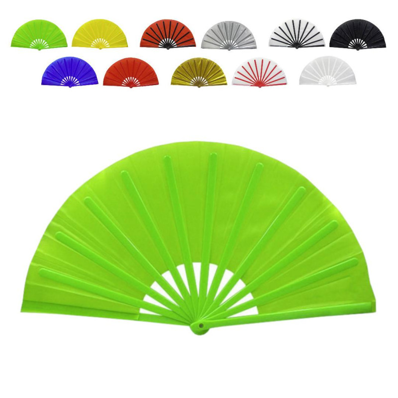 Fan - Solid color - Extra large 33cm - Theater - Plastic base - Multiple color choices