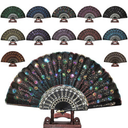  Fan - Sequins - Peacock...