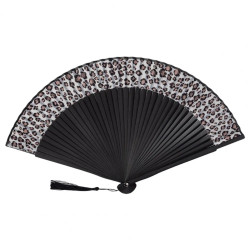 Fan - Spanish Style - Leopard [Black]